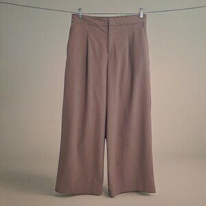 Figs Wide-Leg Pants in Mauve Brown